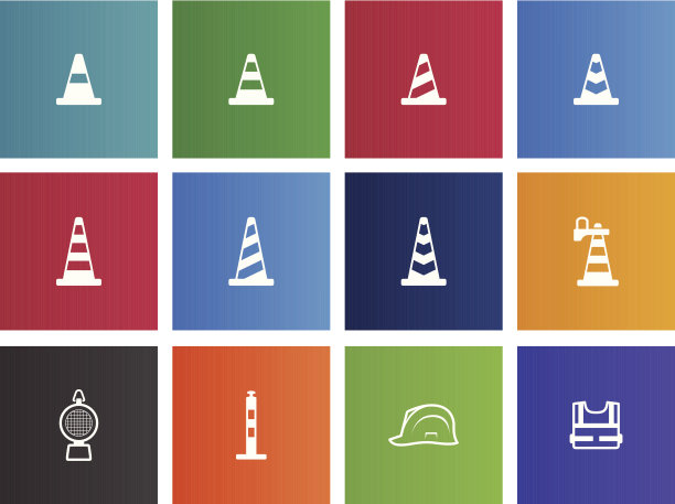 交通警告标志图标图片下载