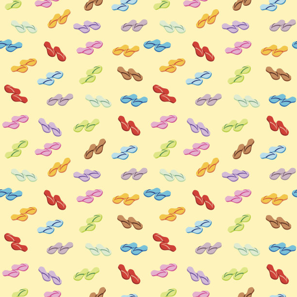 无缝沙滩拖鞋图案图片下载