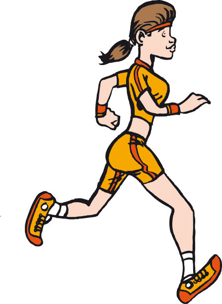 女人跑图片下载