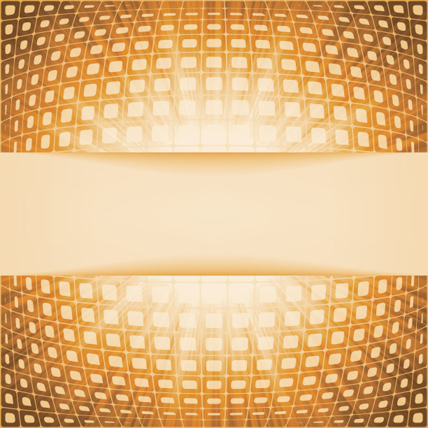 科技广场与橙色耀斑爆发。EPS 8图片下载