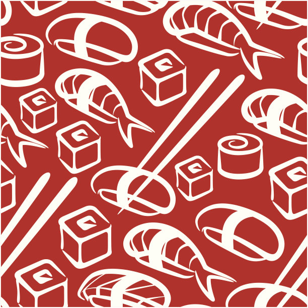 背景与一套寿司图片下载