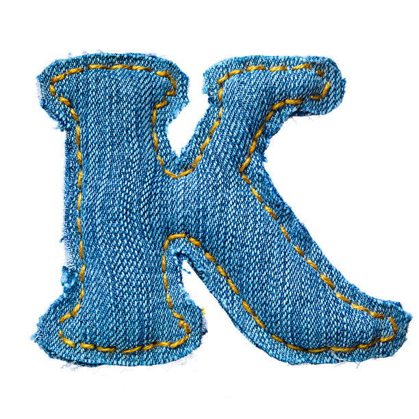 牛仔裤字母表中的一个字母图片下载