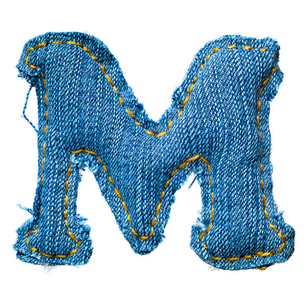 牛仔裤字母表中的一个字母图片下载