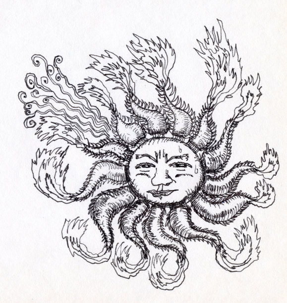 太阳画图片下载