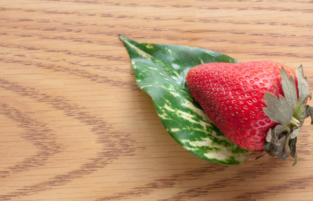 红草莓叶图片下载