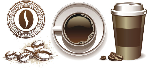 咖啡的设计元素图片下载