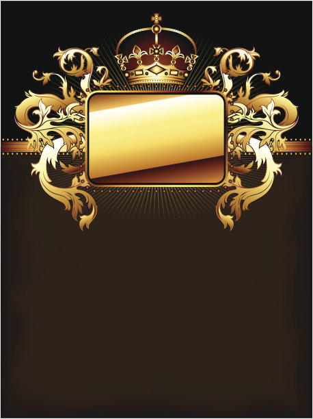 华丽的金色的框架图片下载