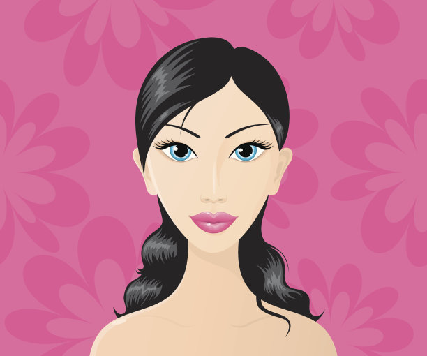 美丽的黑发图片下载