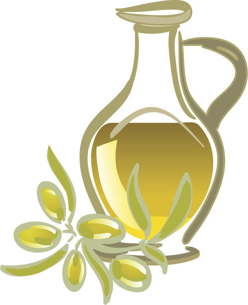 橄榄油和绿橄榄图片下载