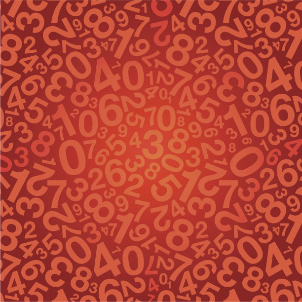 红色数字背景图片下载