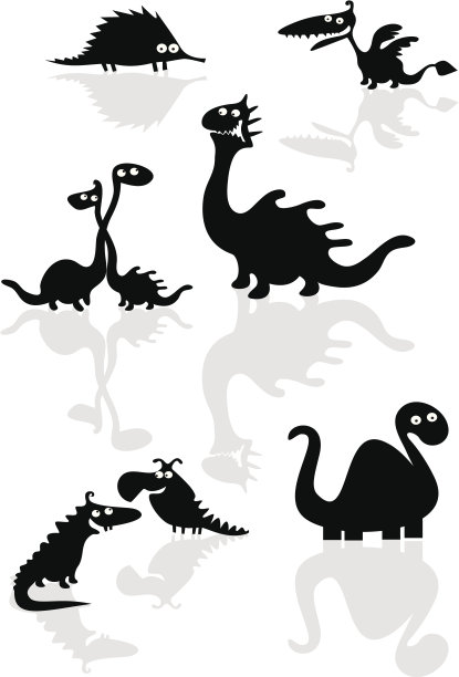 有趣的恐龙群图片下载