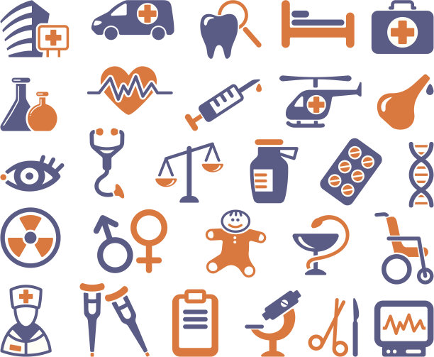 制药和医疗保健图标图片下载