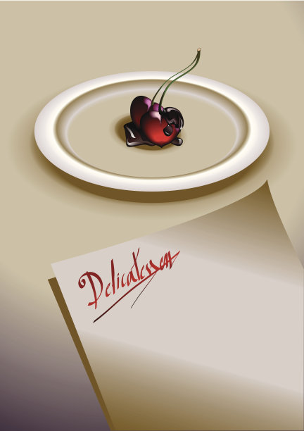 樱桃和巧克力图片下载