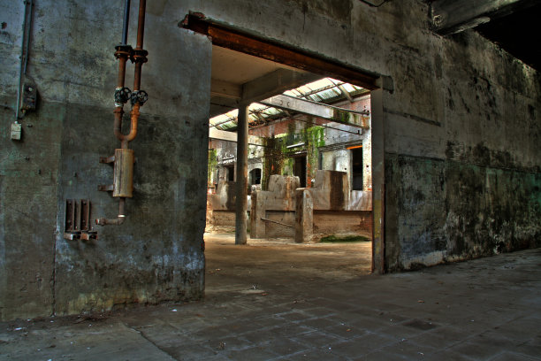 废弃的工厂图片下载