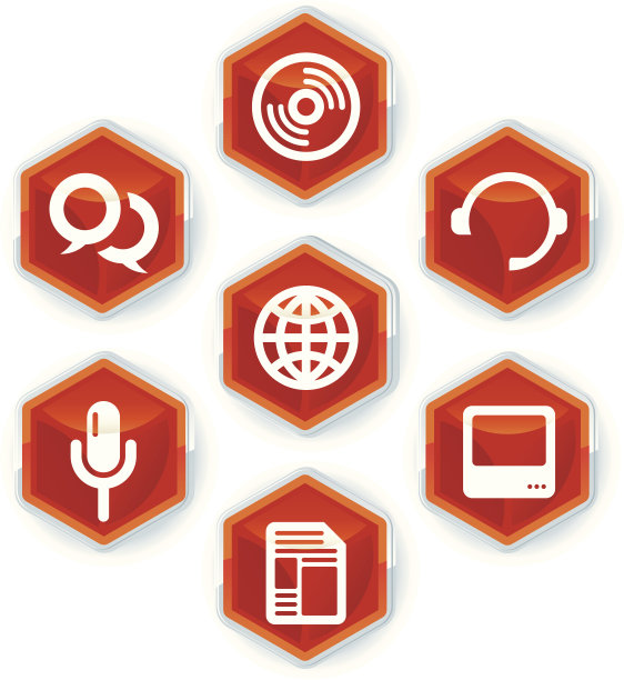 媒体图标(向量)图片下载