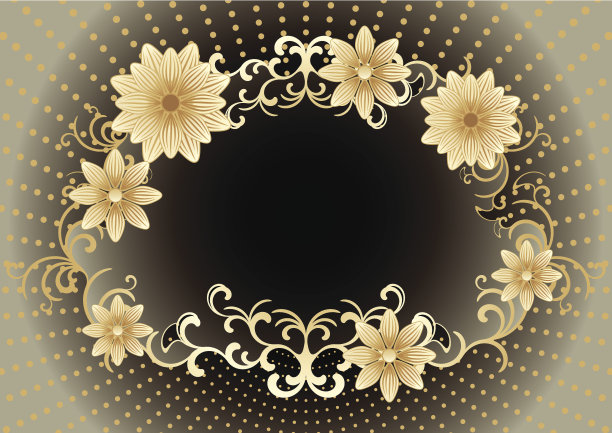 抽象的黄金框架图片下载