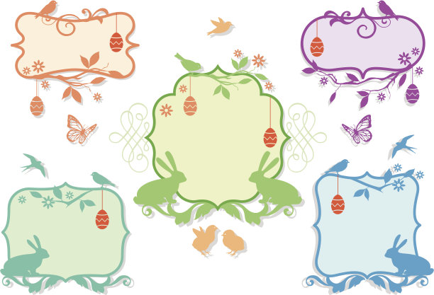 复活节框架集图片下载