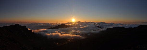 哈雷阿卡拉日出全景图片下载