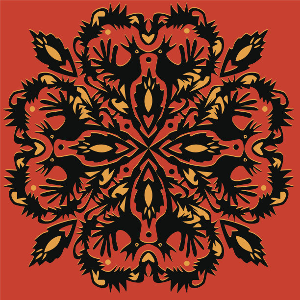 鸟和心形饰品图片下载