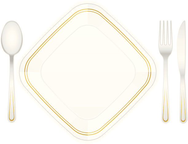 刀叉和盘子图片下载