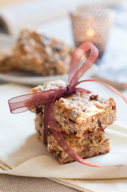 用缎带绑起来的饼干图片下载