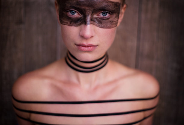 女人的条纹图片下载