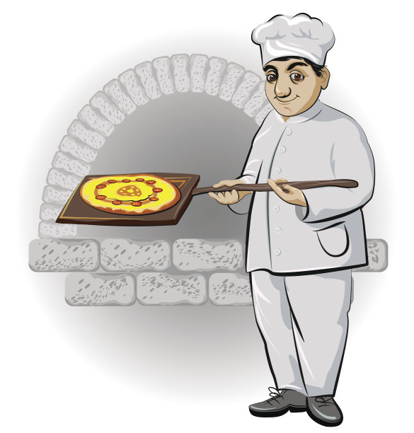 库克与披萨图片下载