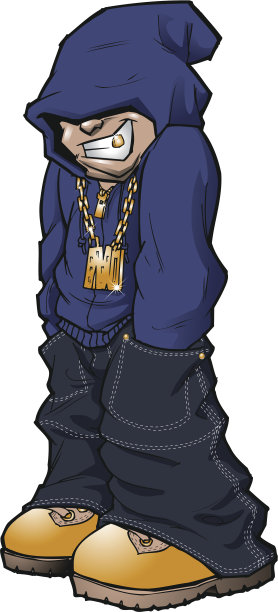 城市街头的孩子图片下载