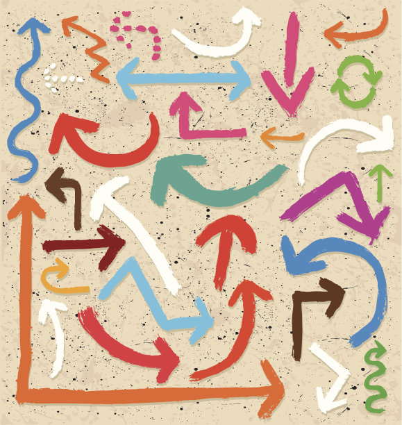 枯燥乏味的箭头素材图片