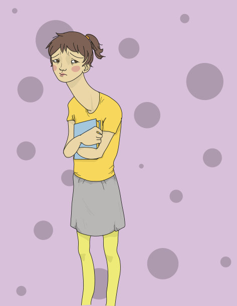 担心学校的女孩图片下载