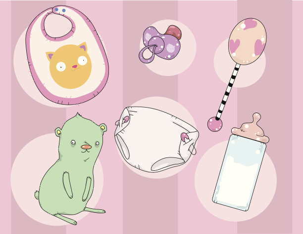 小女孩图标素材图片