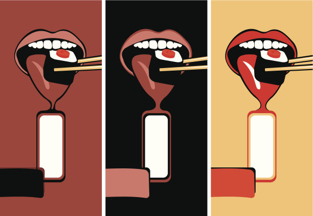 嘴吃寿司图片下载