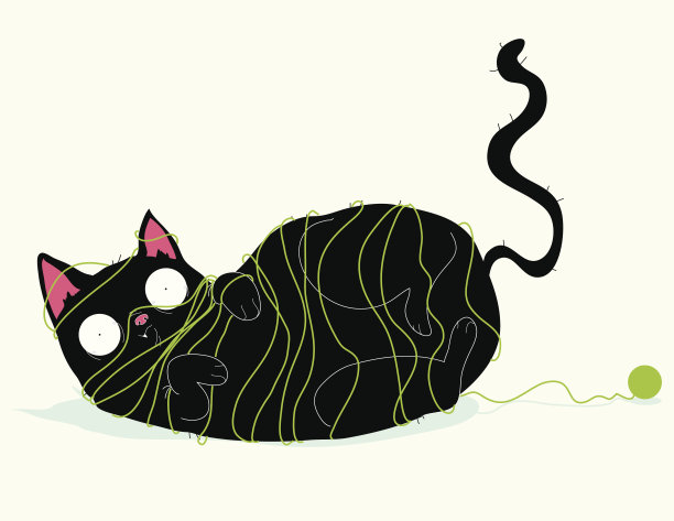 黑猫纱线图片下载
