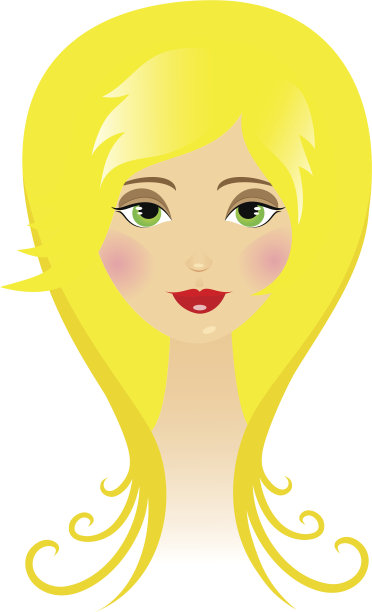 魅力金发女郎的肖像图片下载