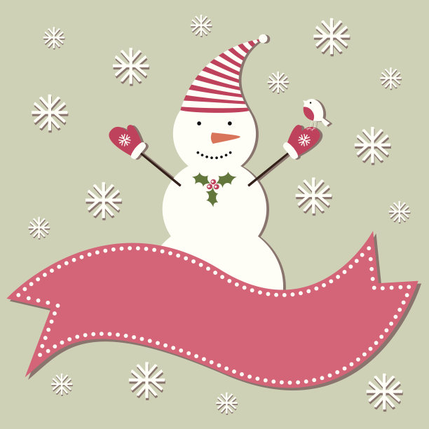 可爱的雪人图片下载