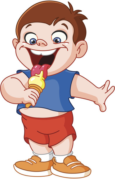 孩子吃冰淇淋图片下载