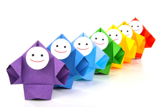 绘画和彩虹色彩的概念形象图片下载