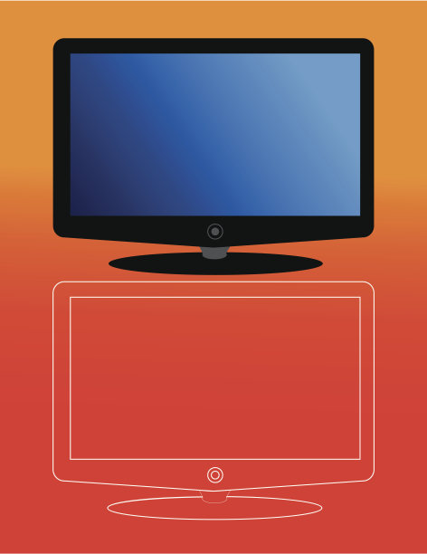 黑色液晶显示器图片下载