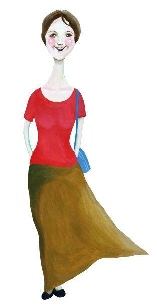 微笑的女士图片下载