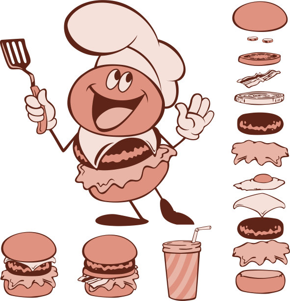 汉堡包套图片下载