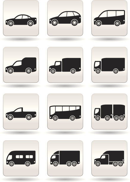 道路运输标志套装图片下载