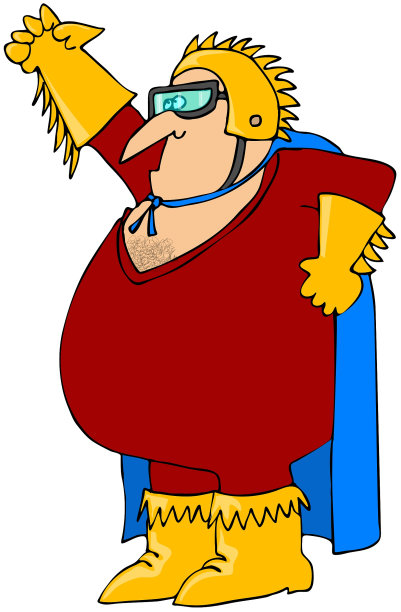 戴金手套的超级英雄图片下载