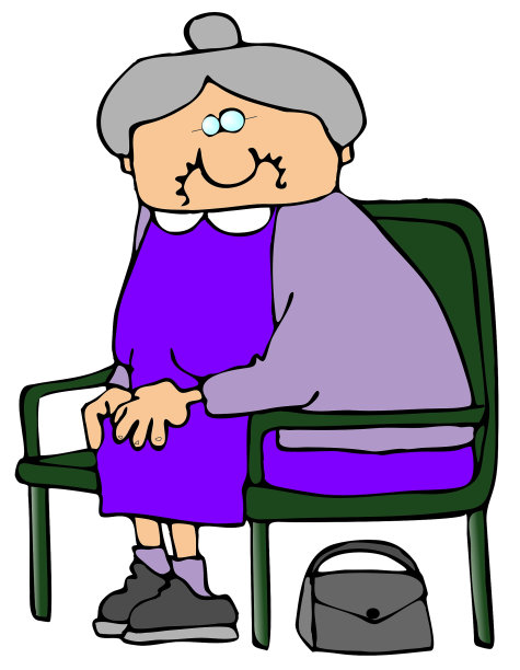 坐在长椅上的女人图片下载