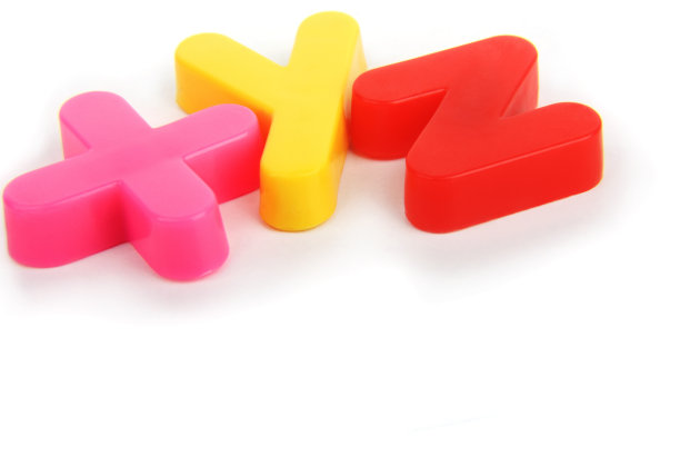 XYZ彩色字体图片下载