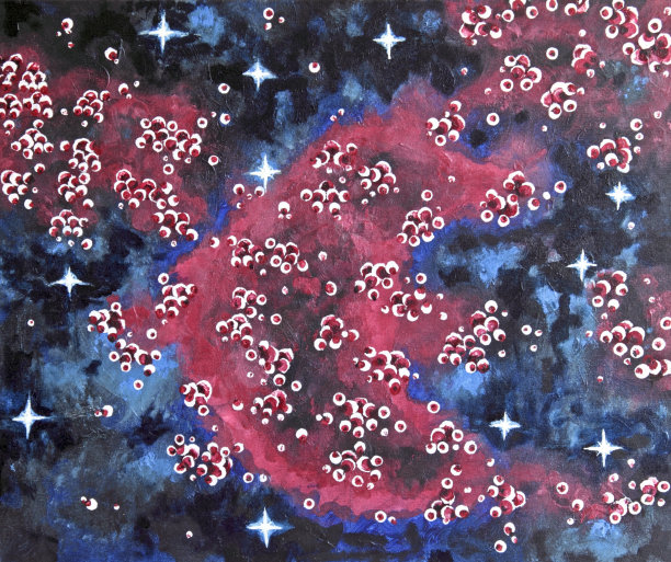 布面抽象艺术图片下载