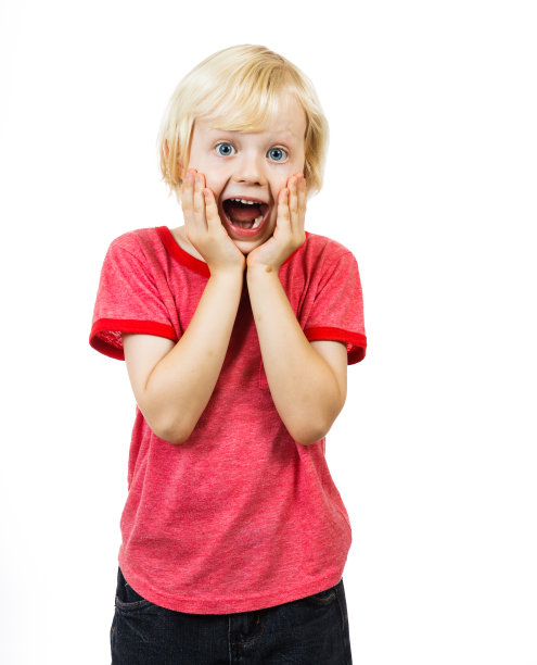 惊讶的可爱的男孩图片下载