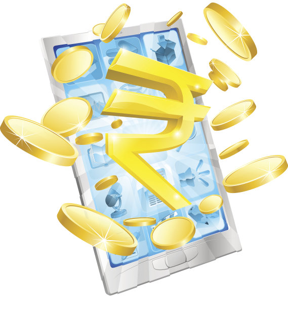 卢比手机概念图片下载