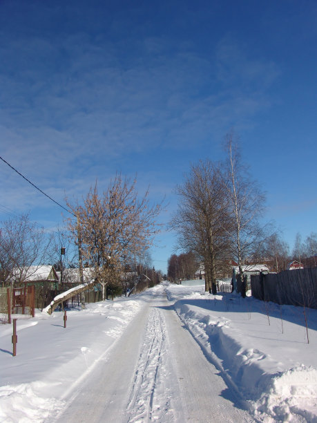 冬天村庄图片下载