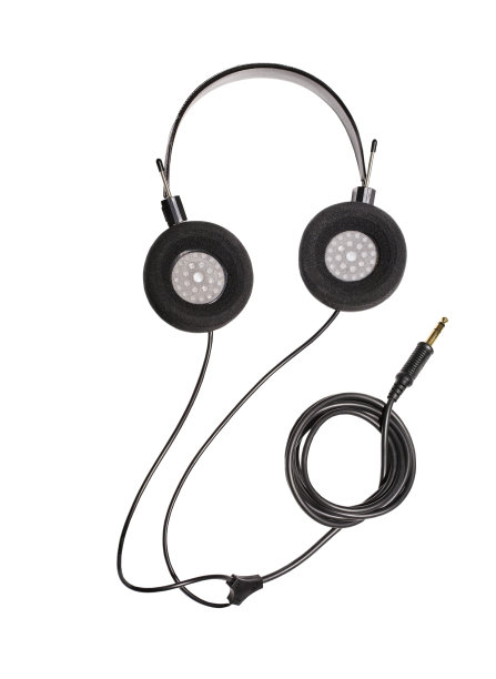 耳机隔离在白色背景图片下载