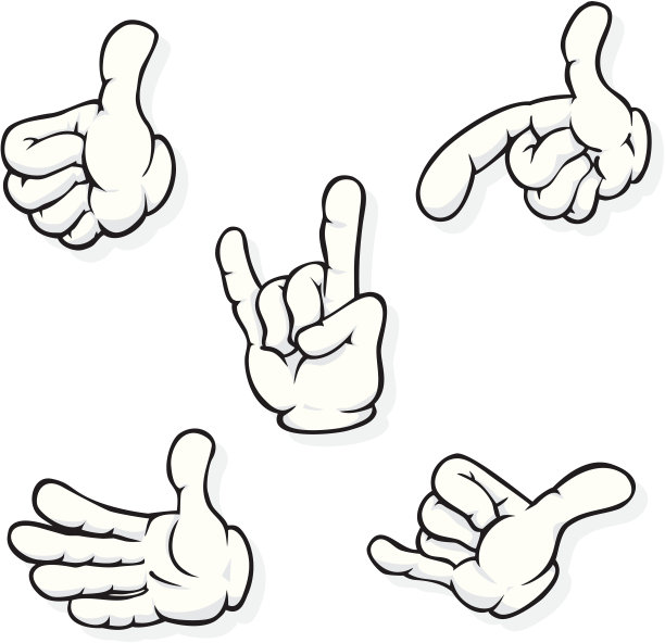 卡通手图片下载